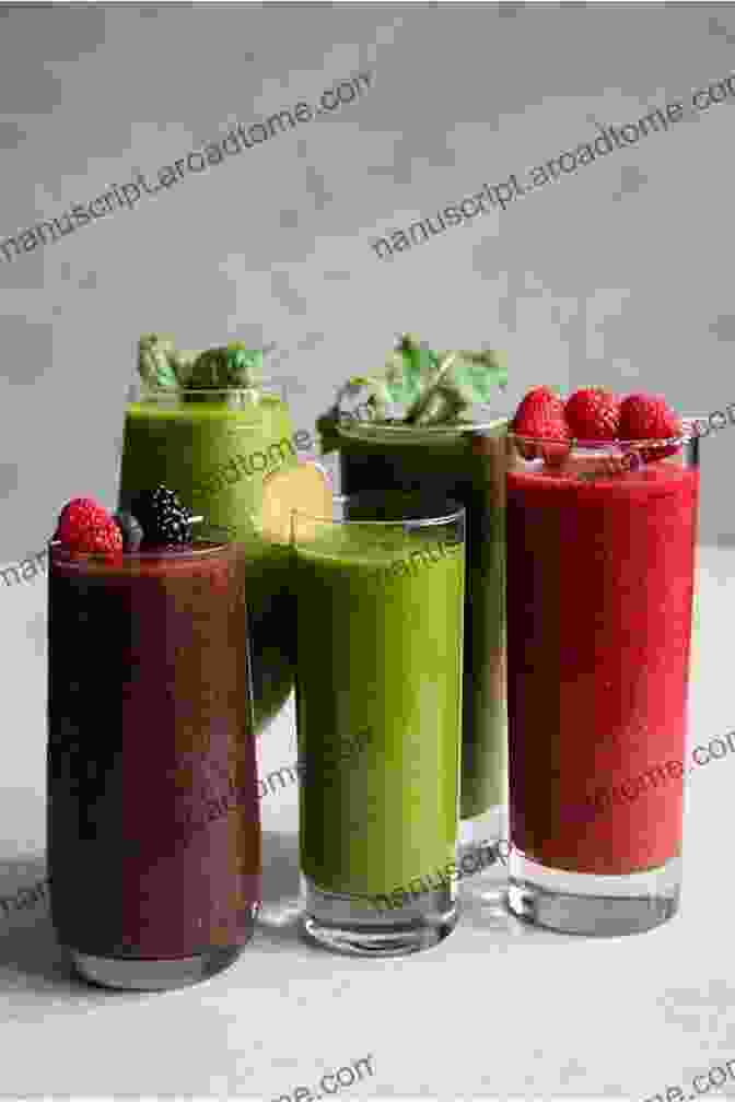 A Bright And Colorful Smoothie Made With Fruits, Vegetables, And Superfoods THE HIGH FIBER DIET : Healthy Beginners Meal Recipes To Maintain Bowel Health Lower Cholesterol And Sugar Level