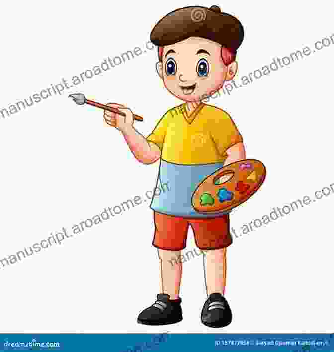 A Colorful Illustration Of Duke Day Holding A Paintbrush And Surrounded By Colorful Objects Duke S Day At Home: Colors