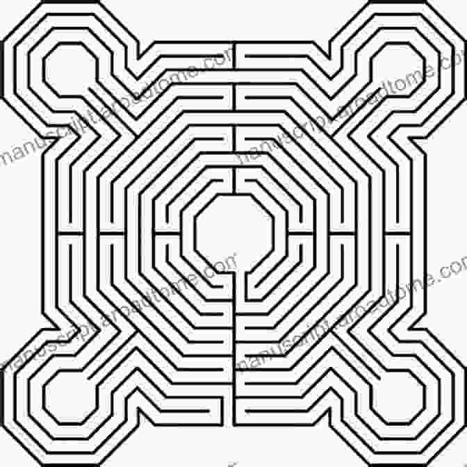 A Complex Maze Printed On A Page From The Paper Labyrinth Series The Paper Labyrinth: A Wide Puzzle Solving Adventure (The Paper Labyrinth Series)