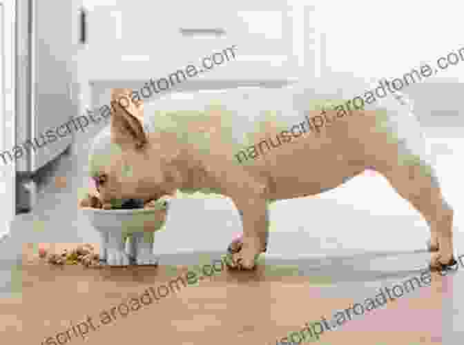 A French Bulldog Happily Eating A Bowl Of Food The Frenchie Cookbook: A COLLECTION OF DELICIOUS HEALTHY RECIPES AND TREATS FOR YOUR FRENCH BULLDOG