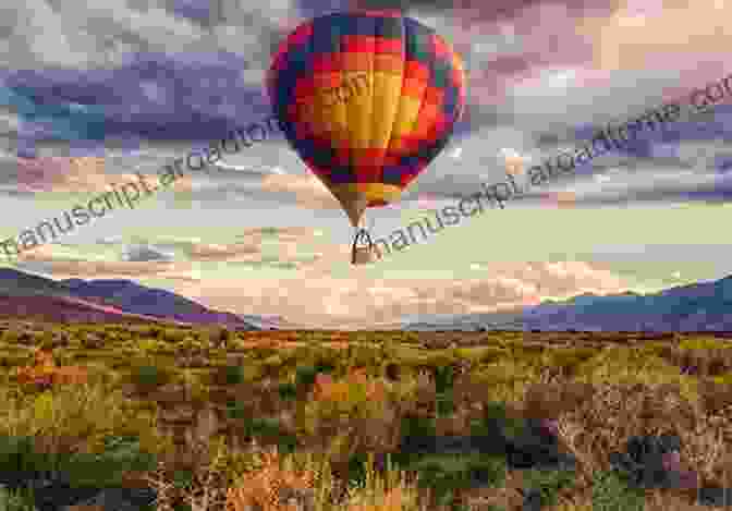 A Hot Air Balloon Floats Above A Picturesque Landscape, Casting A Colorful Shadow On The Ground Below. Sahara Desert (Community Connections: Getting To Know Our Planet)