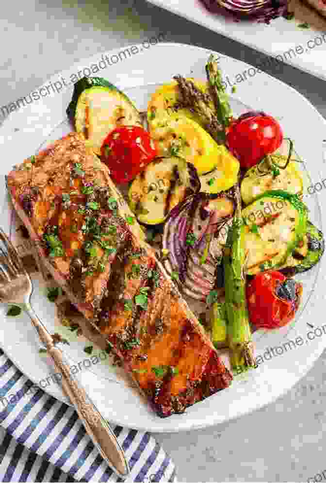 A Plate Of Grilled Salmon With Roasted Vegetables Mediterranean Diet: Lose Weight In 7 Days With Easy Delicious Meals (Mediterranean Diet For Weight Loss Mediterranean Diet Cooking Mediterranean Diet Diet Recipes) (Double Your Dieting 1)