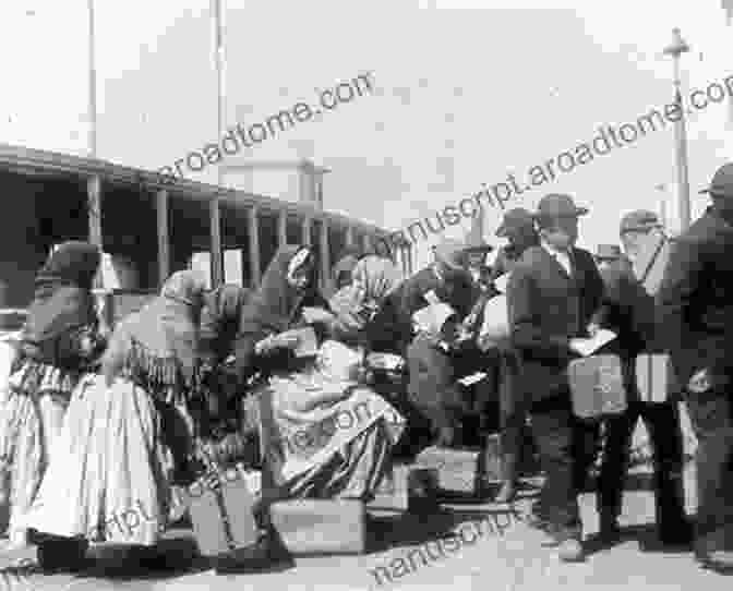 A Poignant Photograph Of Immigrants Arriving At Ellis Island, Representing The City's Role As A Gateway To A New Life For Millions. Manhattan Moves Uptown: An Illustrated History (New York City)