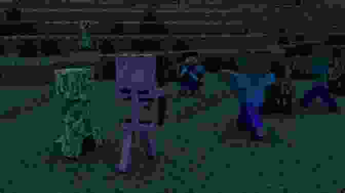 A Thrilling Battle Scene Featuring Creepers And Other Minecraft Mobs The Overworld Games: An Unofficial Minecrafter S Novel Four (The Diaries For Fans Of Creepers 4)