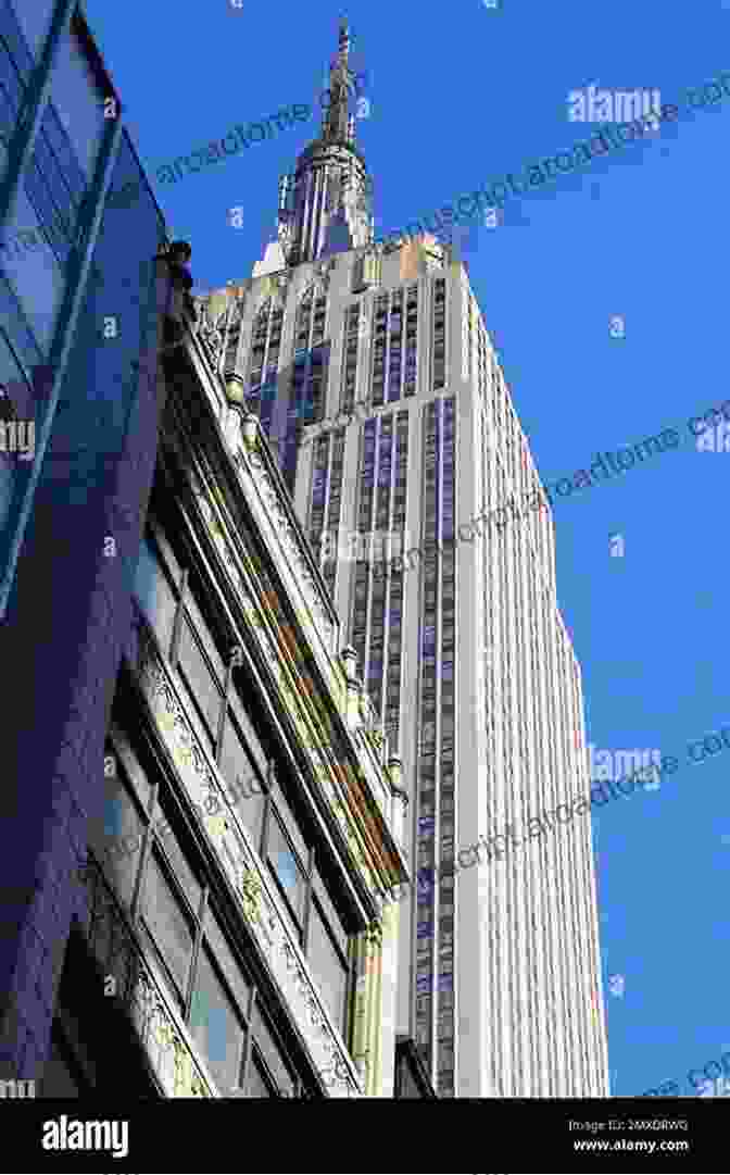 A Vintage Photograph Of The Empire State Building, Capturing Its Art Deco Grandeur And The Bustling Streets Below. Manhattan Moves Uptown: An Illustrated History (New York City)