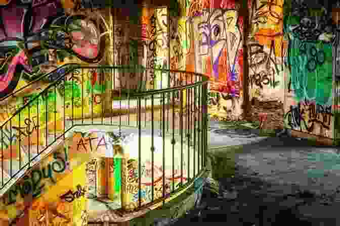 Abandoned Building With Colorful Graffiti After The Doomsday On Earth 3D Photos