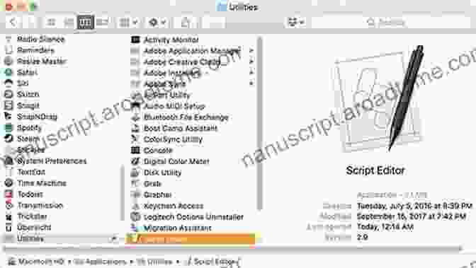 AppleScript Script Take Control Of Automating Your Mac 3rd Edition