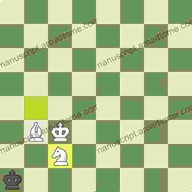 Chess Puzzle Involving A Bishop And A Knight Attacking A Vulnerable Pawn 100 Position Crushing Chess Puzzles For Expert Players (Rating 1800 2100): 100 Real Life Chess Tactics Puzzles To Make You A Better Player (Chess Puzzles And Tactics Position Crushing 4)