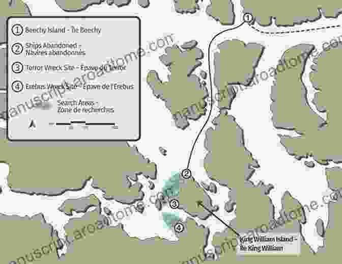 Map Of Franklin's Arctic Expedition Narrative Of A Journey To The Shores Of The Polar Sea In The Years 1819 20 21 22 Volume 1