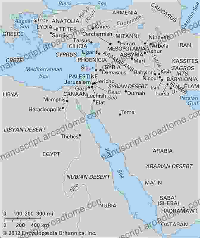 Map Of The Ancient Middle East The Routledge Atlas Of Jewish History (Routledge Historical Atlases)