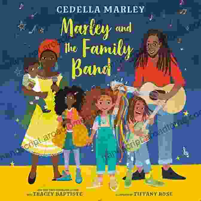 Marley And The Family Band Book Cover Featuring A Vibrant Family Embracing Marley And The Family Band