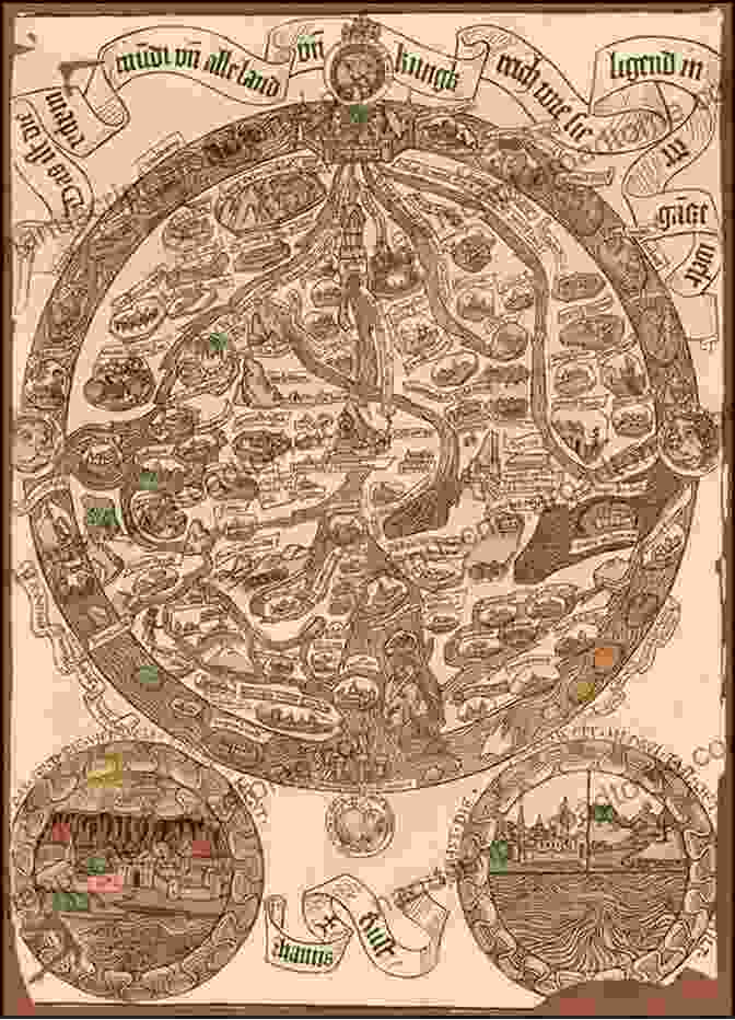 Medieval Map Of The World, Showing Religious Beliefs About The Location Of Heaven And Hell The Japanese Buddhist World Map: Religious Vision And The Cartographic Imagination