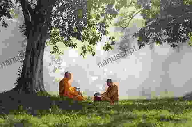 Monks Meditating In A Serene Setting, Embodying The Principles Of Asceticism Asceticism Of Today S Monks