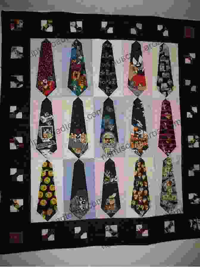 Necktie Quilt Featuring A Vibrant Array Of Patterns And Colors Necktie Quilts Reinvented Christine Copenhaver