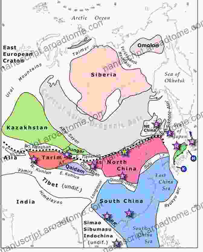 Tectonic Map Of Asia Depicting The Complex Interactions Of Tectonic Plates That Have Shaped The Continent's Geological History. The Tectonics And Metallogenesis Of Asia