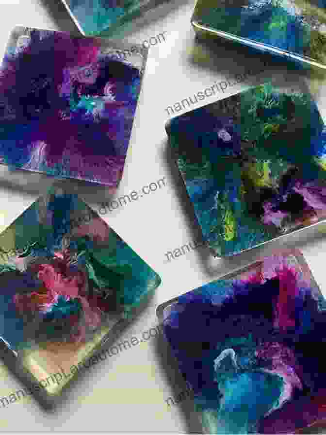 Vibrant Resin And Alcohol Ink Coaster Resin Roar Colour Explosion : 12 Step By Step Stunning Resin And Alcohol Ink Projects You Can Do With Ease