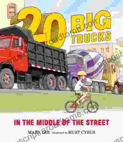 Twenty Big Trucks In The Middle Of The Street